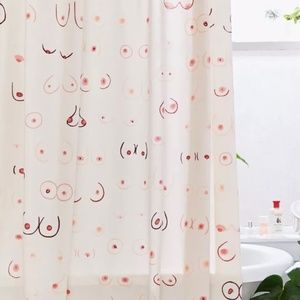 Allover Boob Shower Curtain